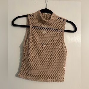 Never been worn beige crop tank